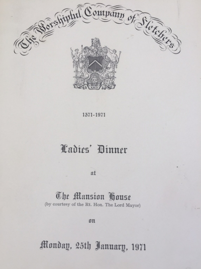 Dinnercard - 600th Anniversary Dinner