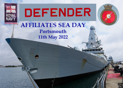 HMS DEFENDER: Affiliates’ Sea Day