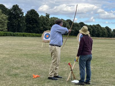 The Master taking aim