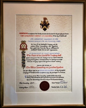 Lewisham Air Cadets Illuminated Manuscript