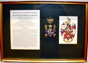 Shrieval Badge and Armorial Bearings – Bernard Joseph Brown (1916 – 2012)